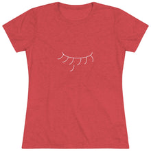 Load image into Gallery viewer, I Wish Series- Falling Eyelash Women&#39;s Triblend Tee
