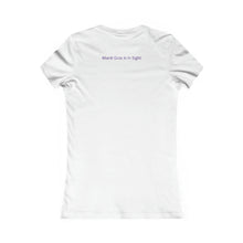 Load image into Gallery viewer, Mardi Gras is in sight! Fleur de lis Women&#39;s Favorite Tee
