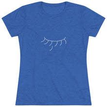 Load image into Gallery viewer, I Wish Series- Falling Eyelash Women&#39;s Triblend Tee
